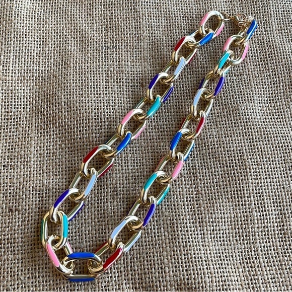 European 2023 In style Candy Color Dripping choker Necklace Enamel Drip - Picture 11 of 16